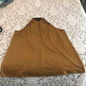 Gold silky tank by day trip